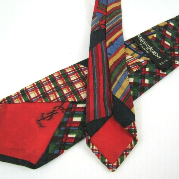 Rare 1960s YVES SAINT LAURENT YSL Tie Mod GoGo - Picture 1 of 6
